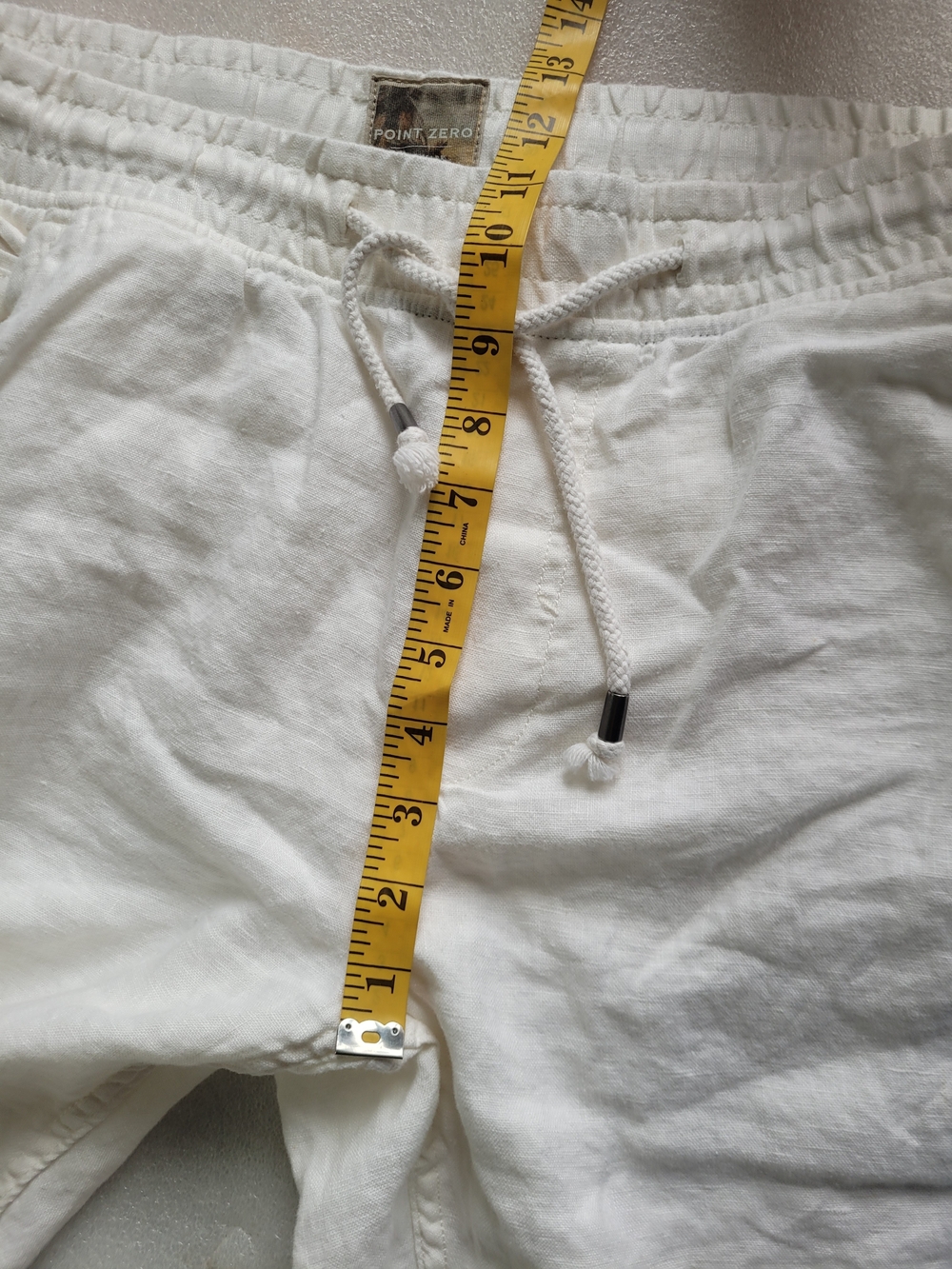 100% Linen Bermuda Shorts Oyster White Size 36 Fits XXL - Picture 13 of 15